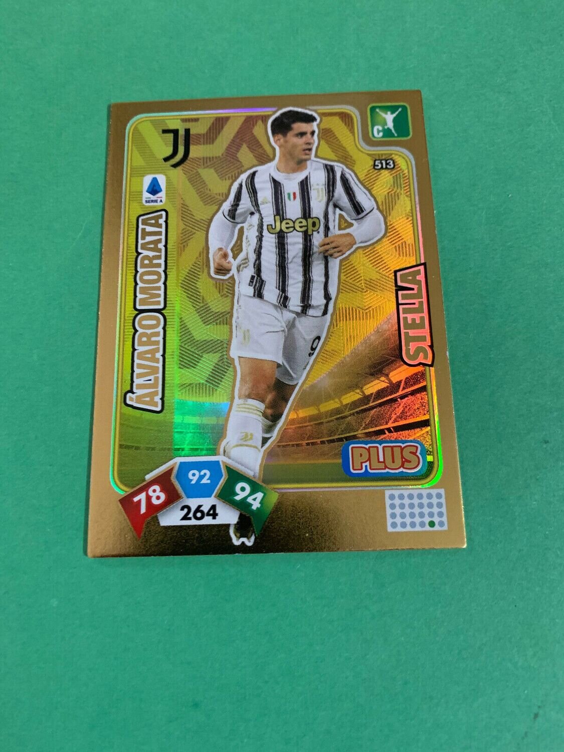 Trading card Adrenalyne 2020-21 - N°513 Alvaro Morata Stella Plus Juventus