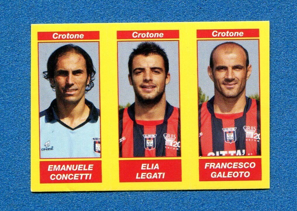 Calciatori 2009-10 - Sticker no. 540 a-b-c Concetti-Legati-Galeotto