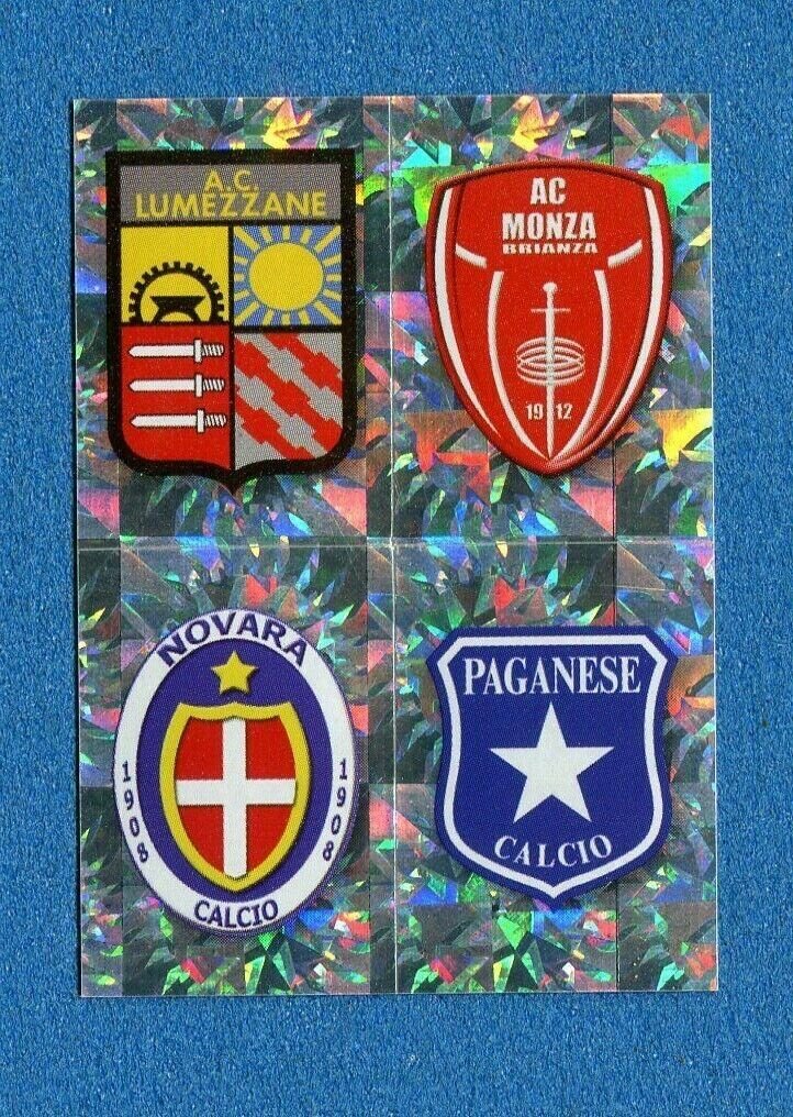 Calciatori 2009-10 - Sticker no. 665 a-b-c-d Lumezzane-Monza-Novara-Paganese