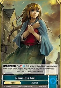 Nameless Girl // Jeanne d'Arc, the Flame of Hatred- FOW -CMF-ITA-NM-foil