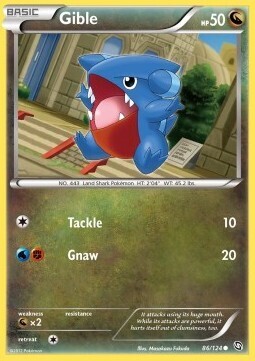 Carta pokemon Gible (DRX 86)-Stirpe dei Draghi-C - lingua ITA-condizione EX Carta pokemon Gible (DRX 86)-Stirpe dei Draghi-C - lingua ITA-condizione EX