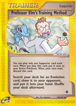 Carta pokemon Metodo d'addestramento del Professor Elm (EX 148)-Expedition-U - lingua ITA-condizione EX