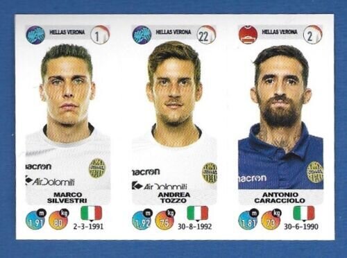 Calciatori 2018-19 - Sticker no. 635 a-b-c- Silvestrini-Tozzo-Caracciolo