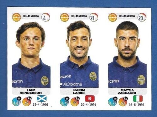 Calciatori 2018-19 - Sticker no. 638 a-b-c Hendersson-Laribi-Zaccagni