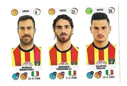 Calciatori 2018-19 - Sticker no. 646 a-b-c Mancosu-Tabanelli-Falco
