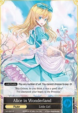 Alice in Wonderland // Alice, the Drifter in the World- FOW -TAT-ITA-NM-foil