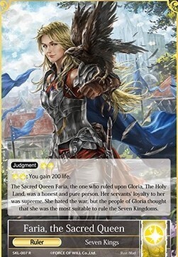 Faria, the Sacred Queen // Faria, the Ruler of God Sword- FOW -SKL-ITA-NM-foil-full Art