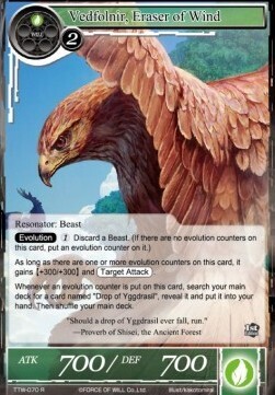 Vedfolnir, Eraser of Wind- FOW -TTW-ITA-NM-foil