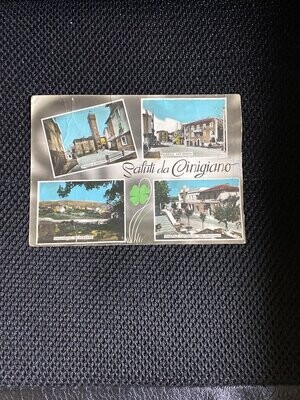 Cartolina Formato Grande - Cinigiano (GR) Monumenti viaggiata 1964 - colori