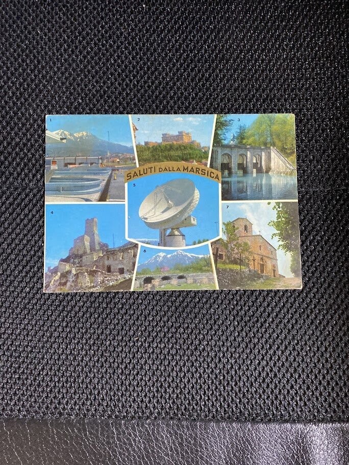 Cartolina Formato Grande Saluti dalla Marsica (AQ)  Viaggiata - colori