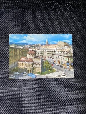 Cartolina Formato Grande Messina Chiesa dei catalani Viaggiata 1971-colori