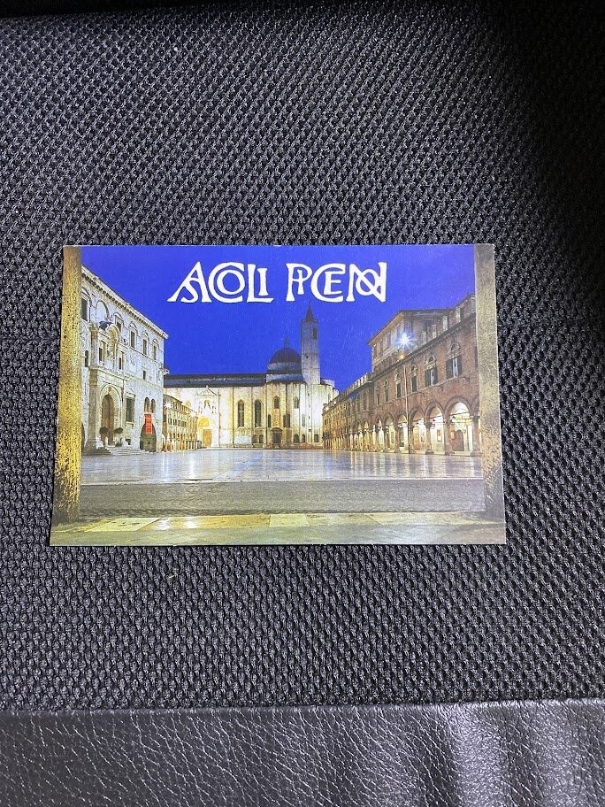 Cartolina Formato Grande Ascoli Piceno  Mercatino Antiquario (AP)  Non Viaggiata