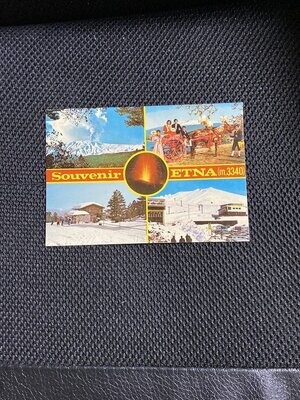 Cartolina Formato Grande Etna (ME) Souvenir Non Viaggiata-colori