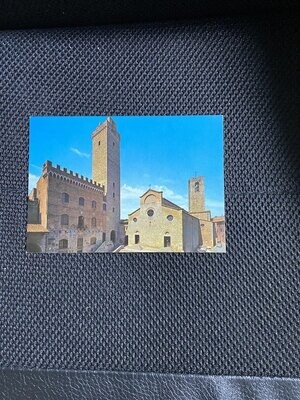 Cartolina Formato Grande San Gimignano (Si)Palazzo del Potestà Non Viaggiata
