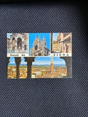 Cartolina Formato Grande Siena (SI) Saluti da Siena Non Viaggiata-colori