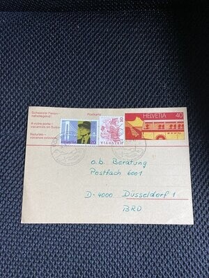 Cartolina Postale Svizzera 40 C. Vacanze - annullo Horw Schweiz Viaggiata