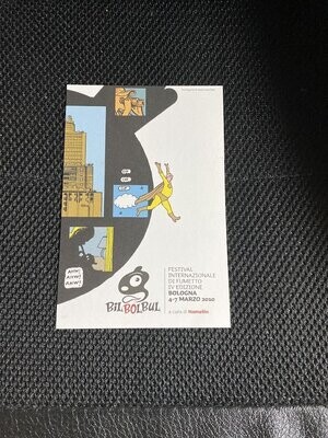 Cartolina Pubblicitaria BilBOBul Festival fumetto Bologna(img.1) Non Viaggiata