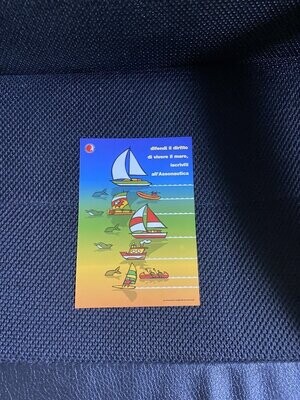 Cartolina Pubblicitaria Assonautica Nazionale Non Viaggiata-colori