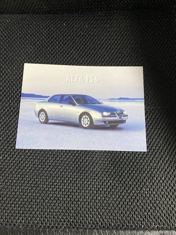 Cartolina Pubblicitaria Promocard Alfa Romeo 156 Non Viaggiata-colori
