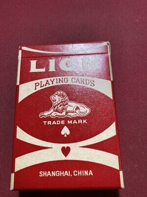 Carte da Gioco Vintage - Playing Cards Lion Shanghai China n.3006