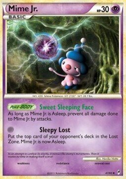 Carta pokemon Mime Jr. (CL 47)-Richiamo delle Leggende-U - lingua ITA-condizione EX