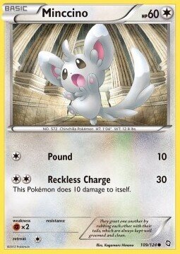 Carta pokemon Minccino (DRX 109)-Stirpe dei Draghi-C - lingua ITA-condizione EX