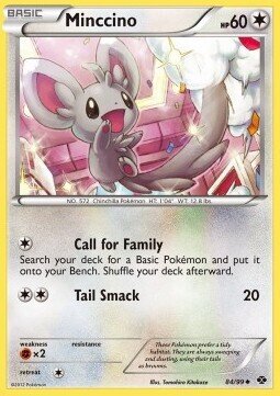 Carta pokemon Minccino (NXD 84)-Destini Futuri-U - lingua ITA-condizione GD