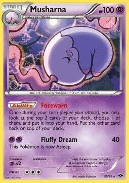 Carta pokemon Musharna (NXD 59)-Destini Futuri-R - lingua ITA-condizione EX