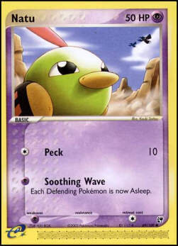 Carta pokemon Natu (SS 69)-EX Tempesta di Sabbia-C - lingua ITA-condizione PO