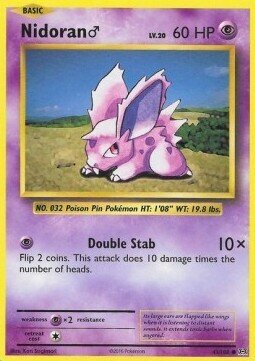 Carta pokemon Nidoran ♂ (EVO 43)-Evoluzioni-C - lingua ITA-condizione NM