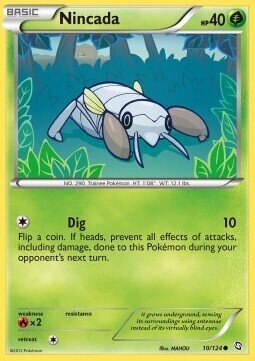 Carta pokemon Nincada (DRX 10)-Stirpe dei Draghi-C - lingua ITA-condizione EX