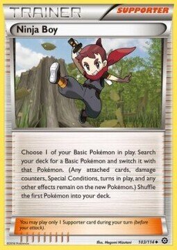 Carta pokemon Ninja Boy (STS 103)-Steam Siege-U - lingua ITA-condizione NM