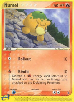 Carta pokemon Numel (Rollout) (DR 70)-EX Drago-C - lingua EN-condizione EX