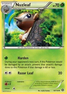 Carta pokemon Nuzleaf (STS 10)-Steam Siege-U - lingua ITA-condizione NM