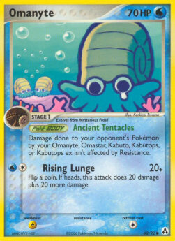 Carta pokemon Omanyte (LM 60)-EX La Leggenda di Mew-C - lingua ITA-condizione GD