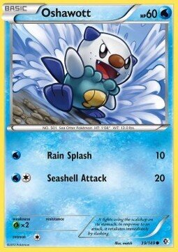 Carta pokemon Oshawott (BCR 39)-Confini Varcati-C - lingua ITA-condizione EX