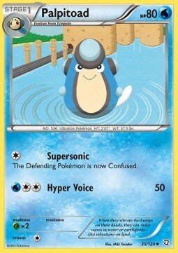 Carta pokemon Palpitoad (DRX 35)-Stirpe dei Draghi-U - lingua ITA-condizione EX