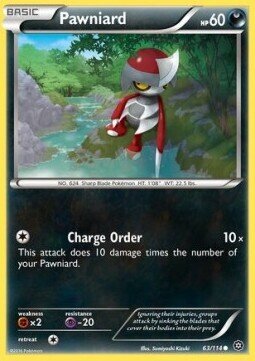 Carta pokemon Pawniard (STS 63)-Steam Siege-C - lingua ITA-condizione EX