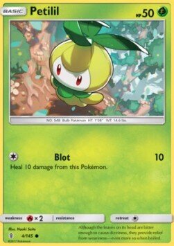 Carta pokemon Petilil (GRI 4)-Guardiani Nascenti-C - lingua ITA-condizione NM