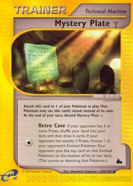 Carta pokemon Piatto Misterioso gamma (SK 135)-Skyridge-U - lingua EN-condizione EX