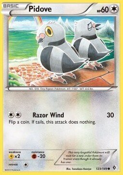 Carta pokemon Pidove (BCR 123)-Confini Varcati-C - lingua ITA-condizione EX