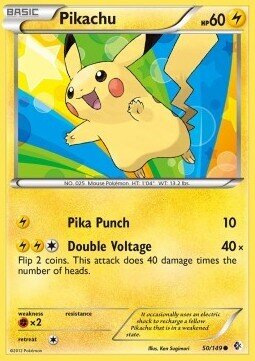 Carta pokemon Pikachu (BCR 50)-Confini Varcati-C - lingua ITA-condizione EX