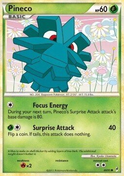 Carta pokemon Pineco (CL 68)-Richiamo delle Leggende-C - lingua ITA-condizione EX