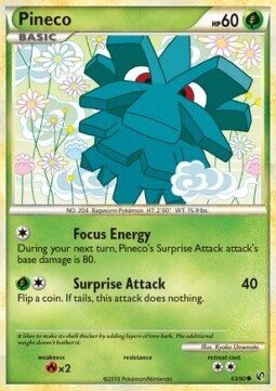 Carta pokemon Pineco (UD 63)-Senza Paura-C - lingua ITA-condizione EX
