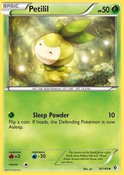 Carta pokemon Petilil (BCR 16)-Confini Varcati-U - lingua ITA-condizione EX