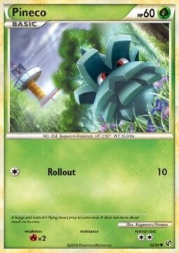 Carta pokemon Pineco (UD 62)-Senza Paura-C - lingua ITA-condizione EX