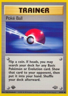 Carta pokemon Poké Ball (JU 64)-Jungle-C - lingua ITA-condizione EX