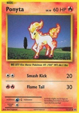 Carta pokemon Ponyta (EVO 19)-Evoluzioni-C - lingua ITA-condizione NM