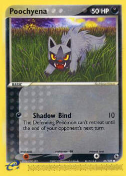 Carta pokemon Poochyena (Shadow Bind) (RS 65)-EX Rubino & Zaffiro-C - lingua EN-condizione PO