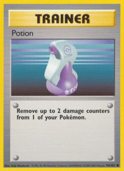 Carta pokemon Pozione (BS 94)-Set Base-C - lingua ITA-condizione EX